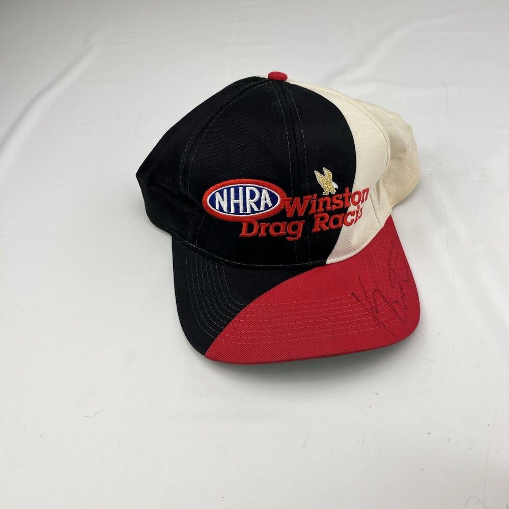 Kenny Bernstein Autographed NHRA Bud Racing Strap Back Hat Sport Service